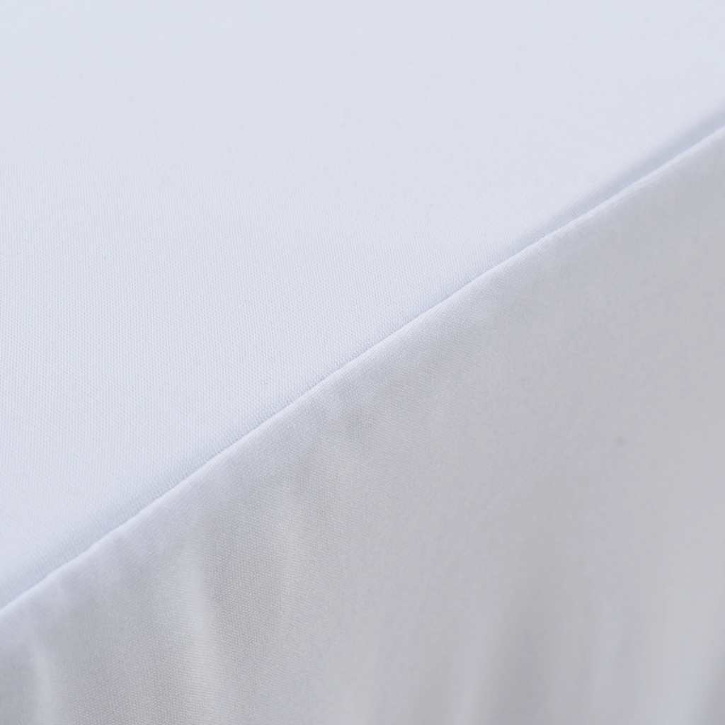 Rastezljive navlake za stol 2 kom duge 183 x 76 x 74 cm bijele