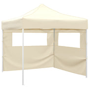 Sklopivi šator s 2 zida 291x291x315 cm krem