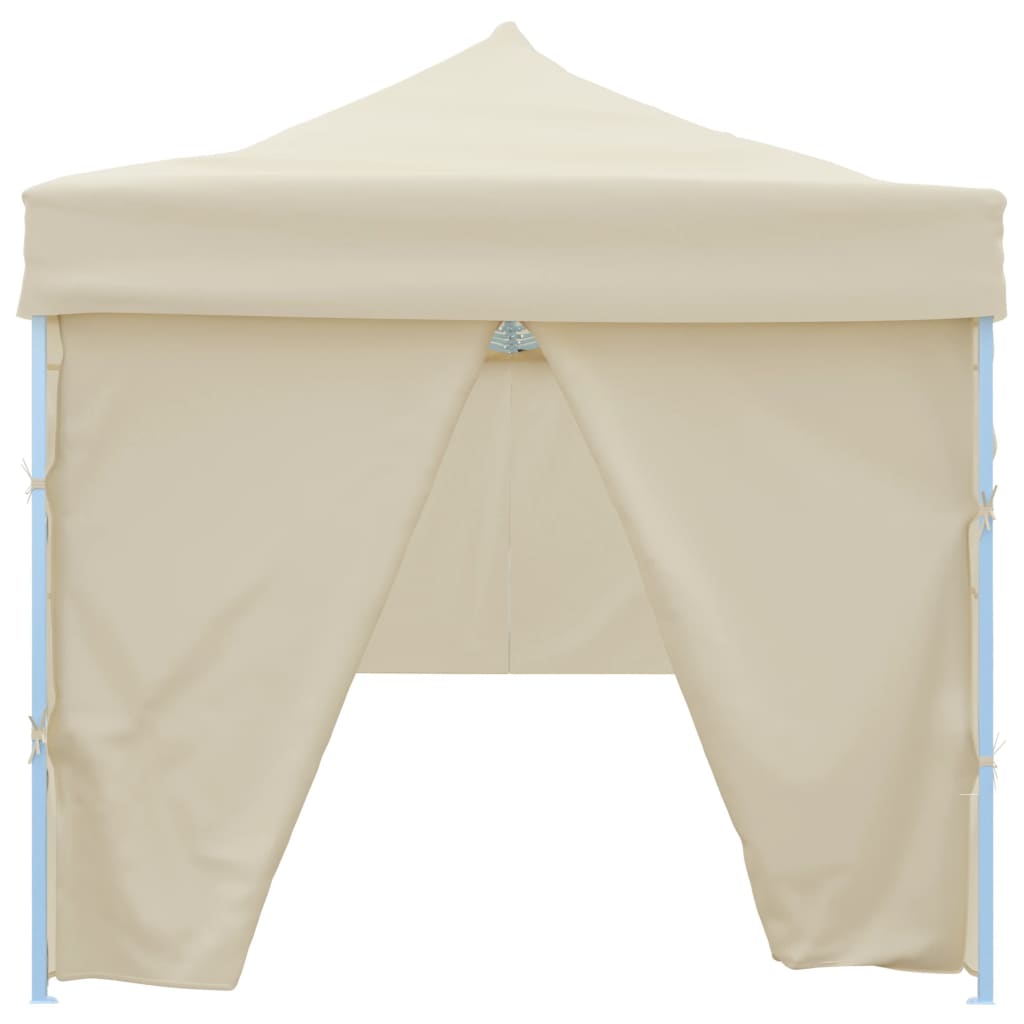 Sklopivi šator za zabave s 8 bočnih zidova 870x291x315 cm krem