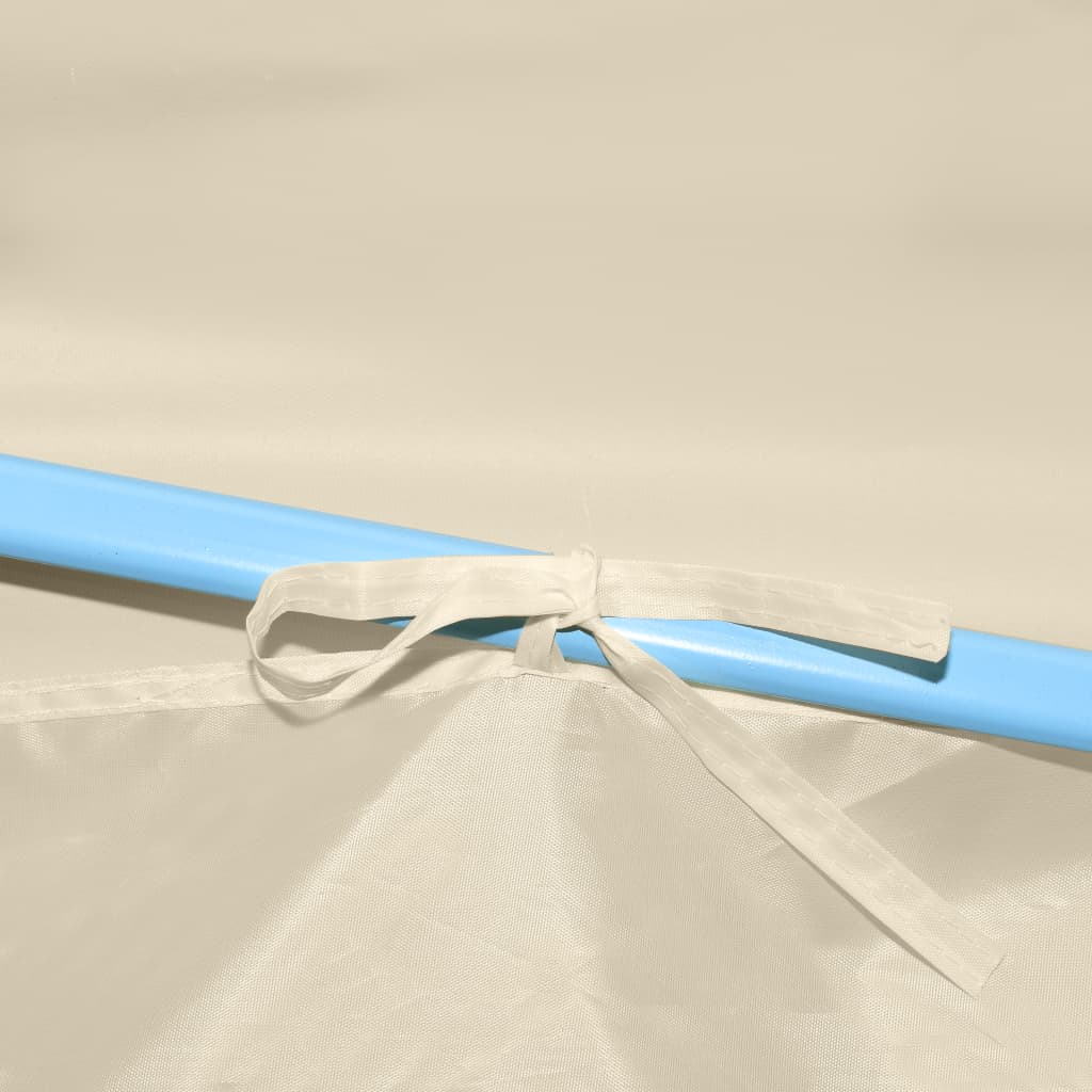 Sklopivi šator za zabave s 8 bočnih zidova 870x291x315 cm krem