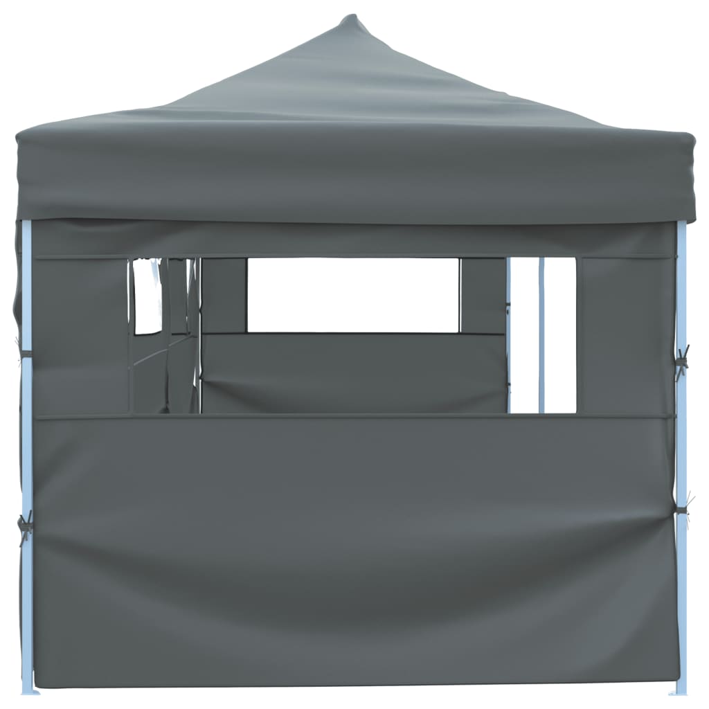 Sklopivi šator za zabave s 5 bočnih zidova 870x291x315 cm antracit