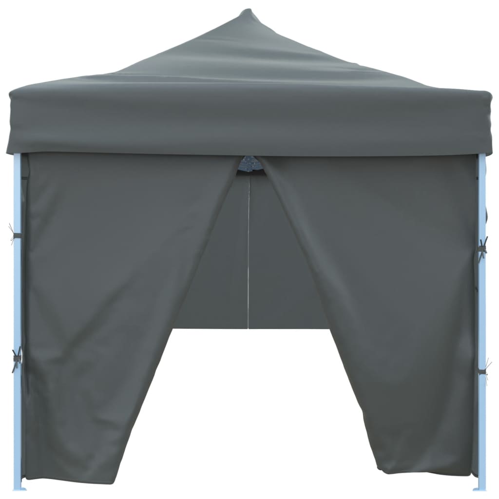 Sklopivi šator za zabave s 8 bočnih zidova 870x291x315 cm antracit