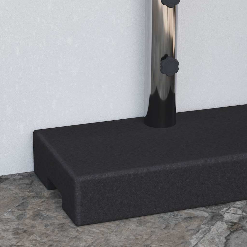 Baza za suncobran granitna 25 kg pravokutna crna