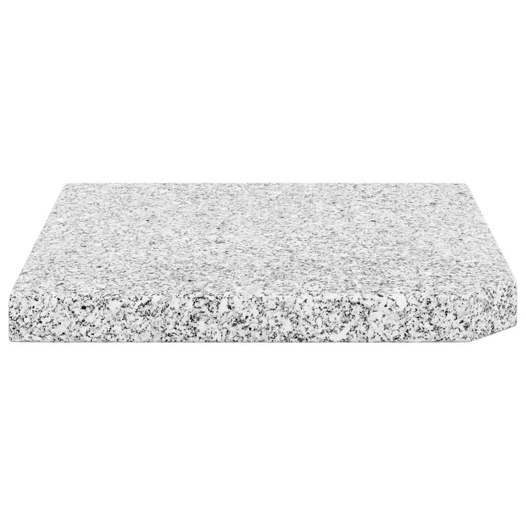 Postolje za suncobran granitno 25 kg četvrtasto sivo