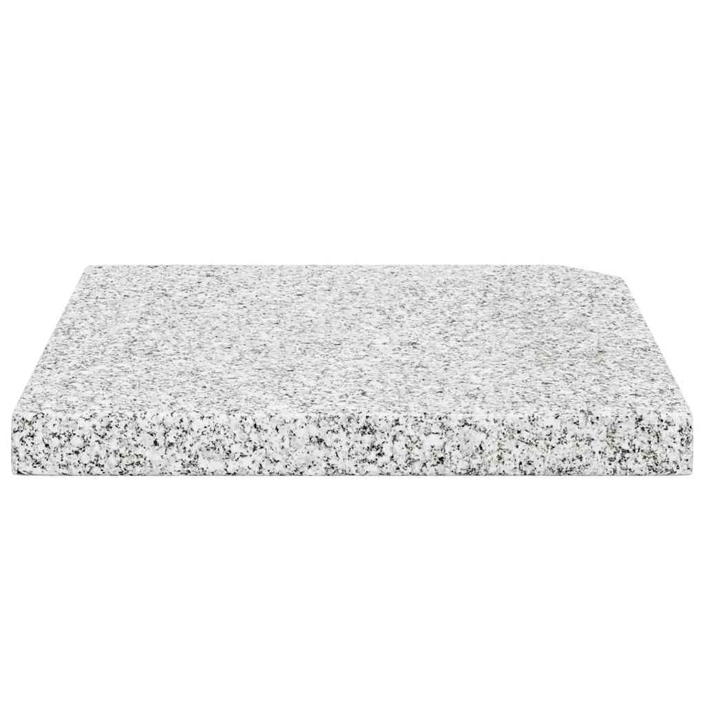 Postolje za suncobran granitno 25 kg četvrtasto sivo