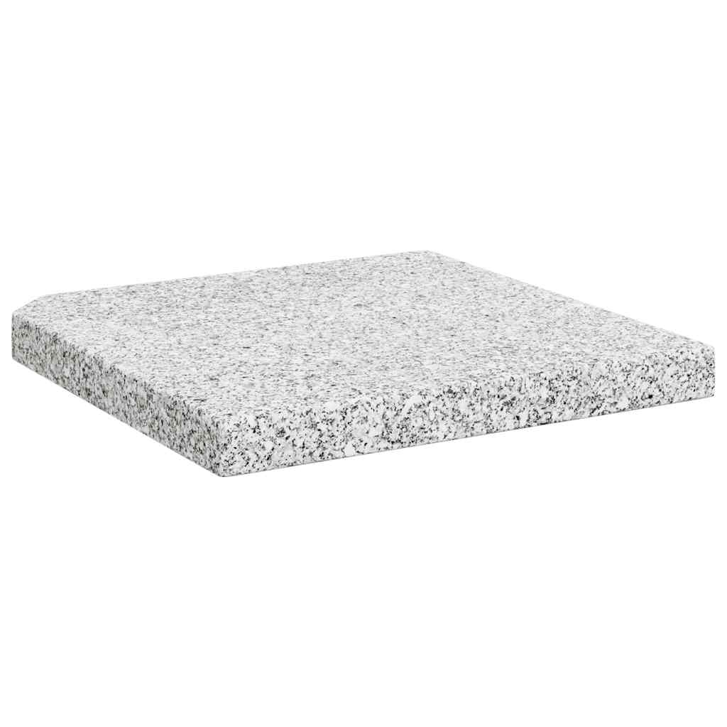 Postolje za suncobran granitno 25 kg četvrtasto sivo