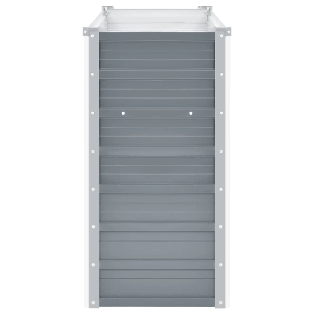 Vrtna sadilica od pocinčanog čelika 100 x 40 x 77 cm siva
