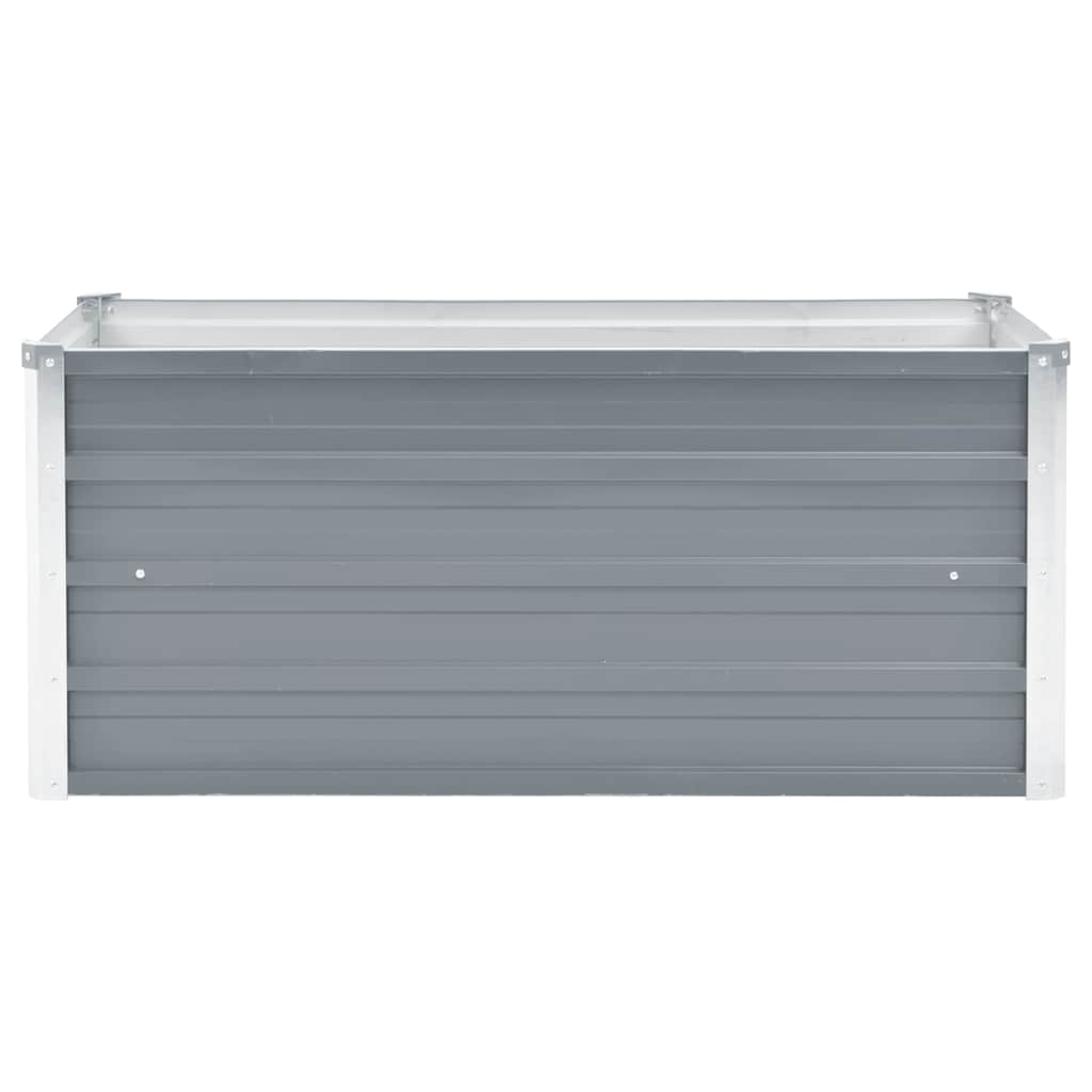 Vrtna sadilica od pocinčanog čelika 100 x 40 x 45 cm siva
