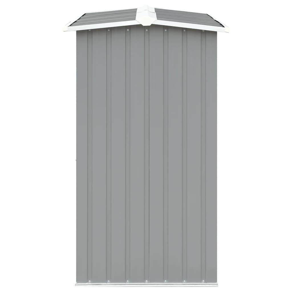 Vrtna ostava za drva od pocinčanog čelika 330x92x153 cm siva
