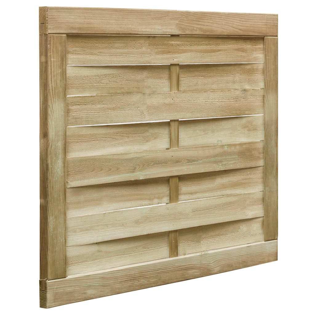 Vrtna vrata od impregnirane borovine 100 x 75 cm zelena