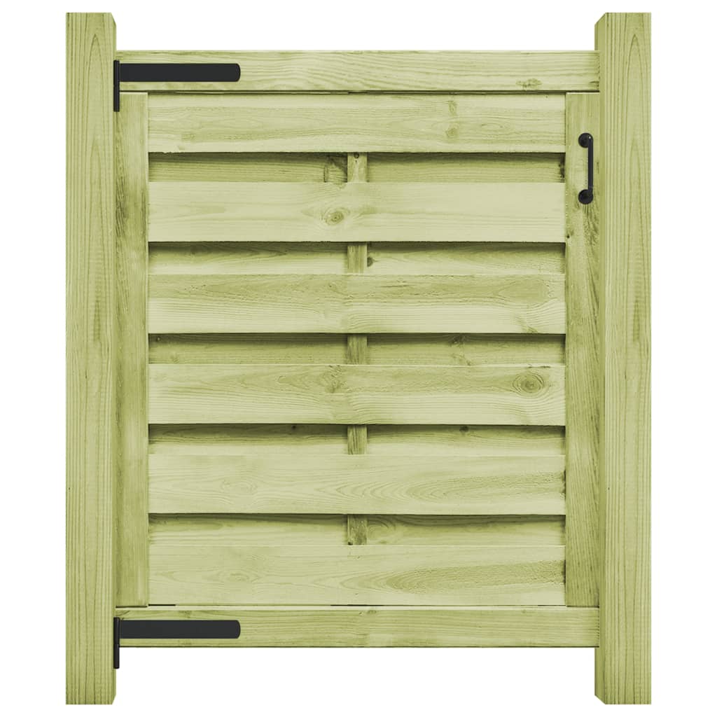 Vrtna vrata od impregnirane borovine 100 x 100 cm zelena