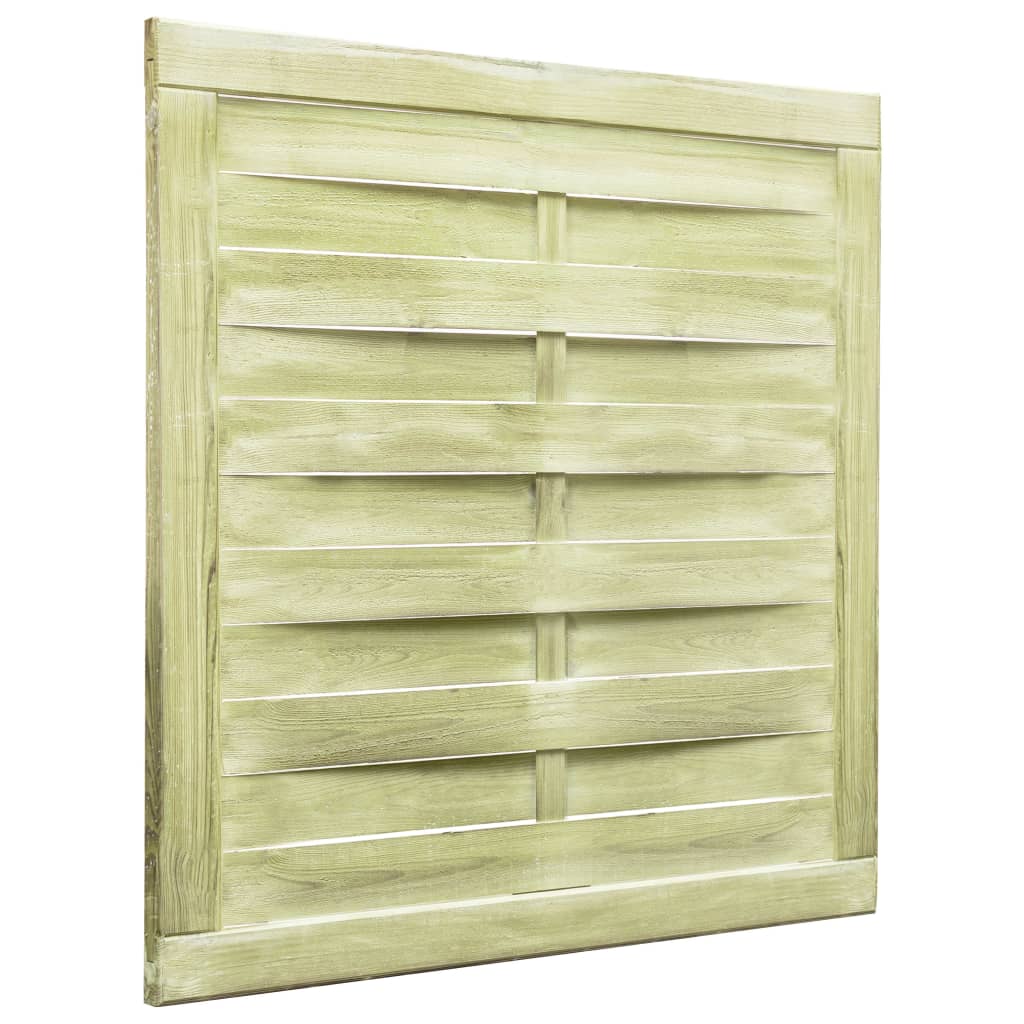 Vrtna vrata od impregnirane borovine 100 x 100 cm zelena