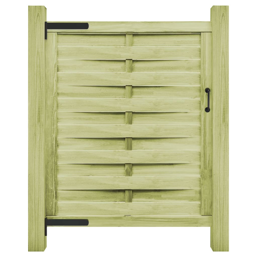 Vrtna vrata od impregnirane borovine 100 x 125 cm zelena