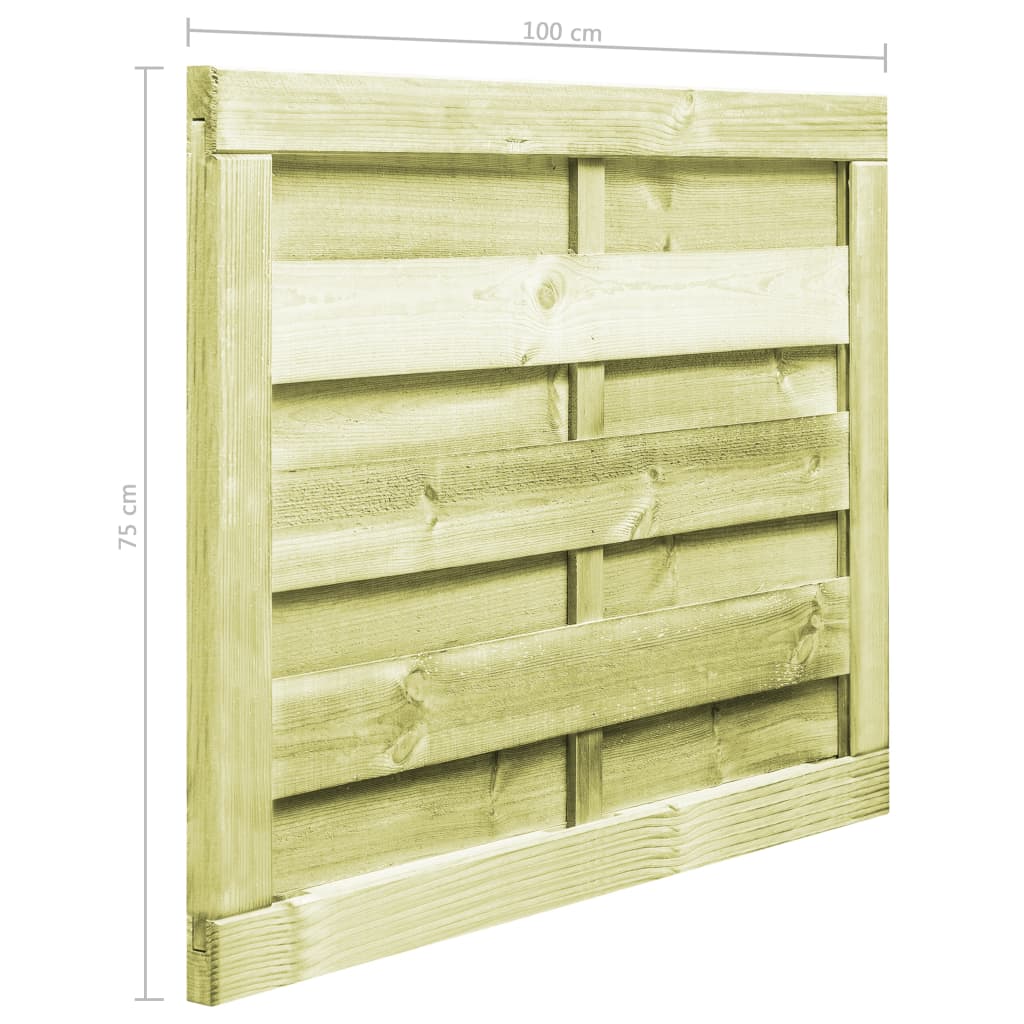 Vrtna vrata od impregnirane borovine 100 x 75 cm zelena