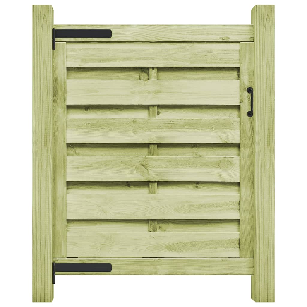 Vrtna vrata od impregnirane borovine 100 x 100 cm zelena