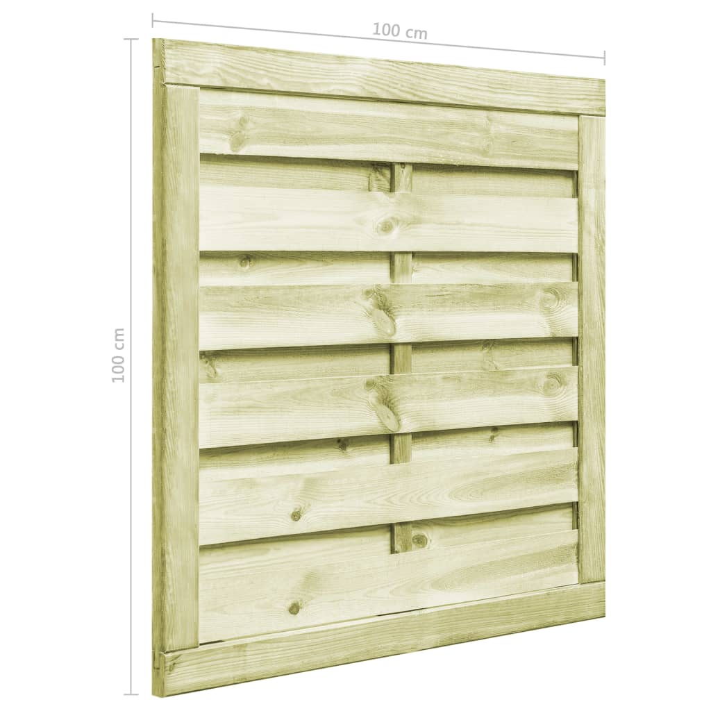 Vrtna vrata od impregnirane borovine 100 x 100 cm zelena