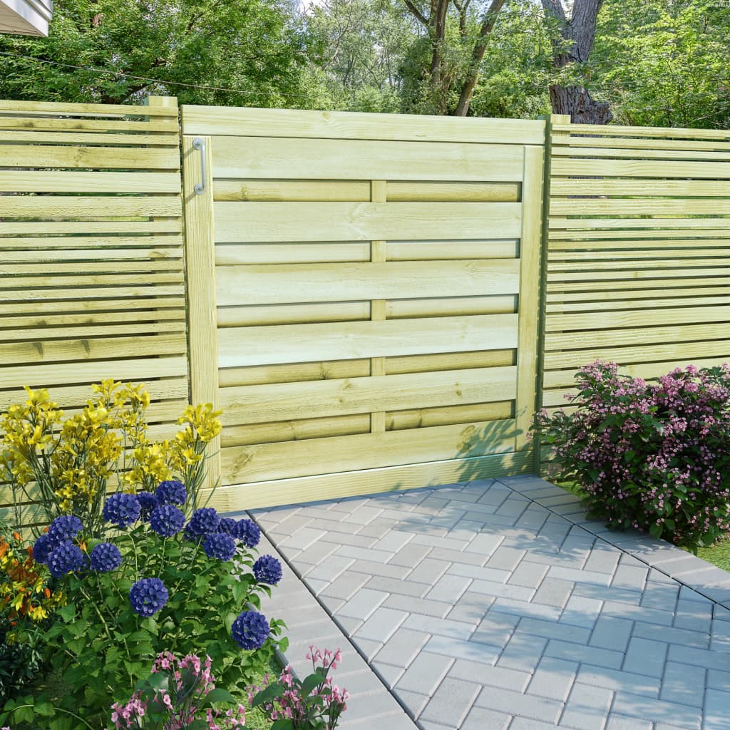 Vrtna vrata od impregnirane borovine 100 x 100 cm zelena