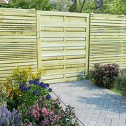 Vrtna vrata od impregnirane borovine 100 x 125 cm zelena
