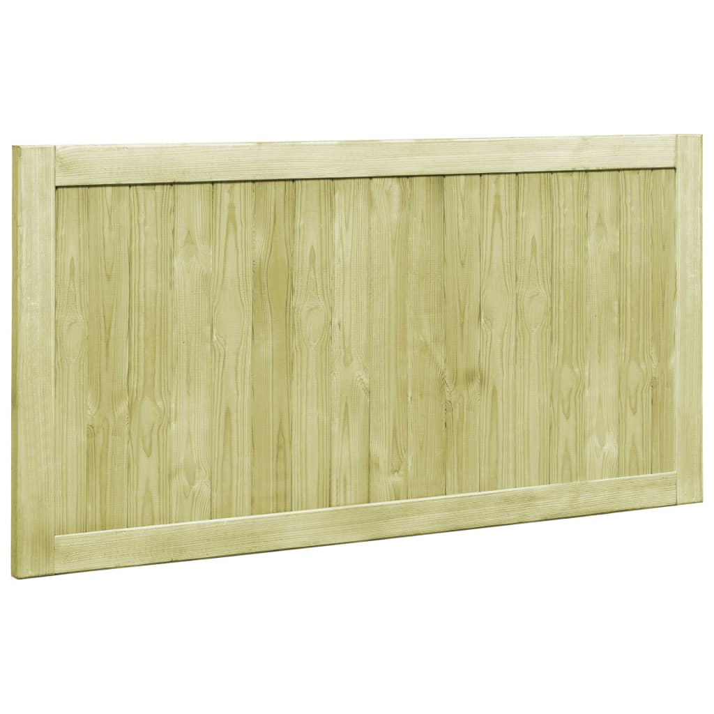 Vrtna vrata 2 kom od impregnirane borovine 300 x 75 cm