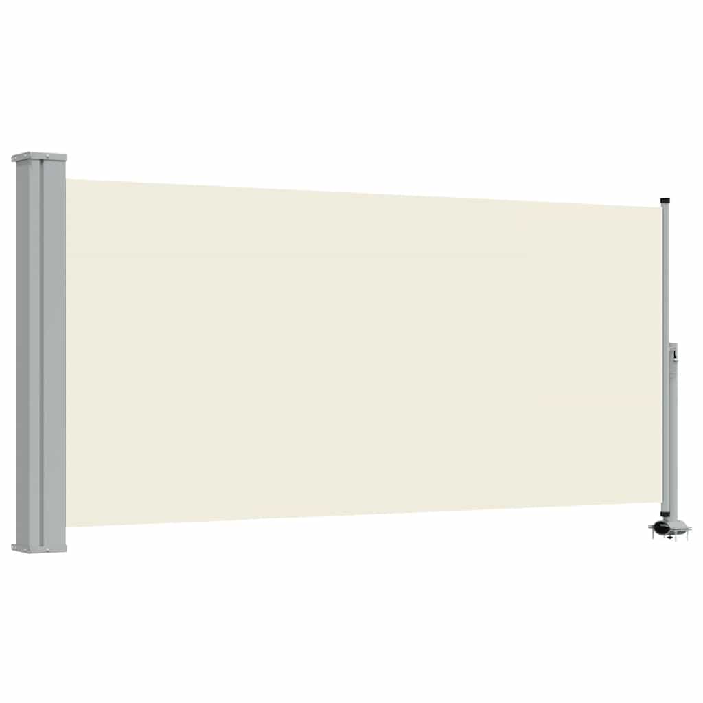 Uvlačiva bočna tenda za terasu 120 x 300 cm krem