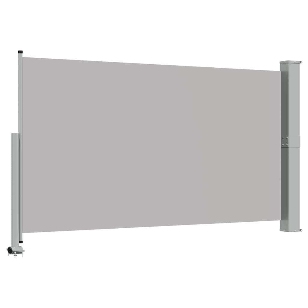Uvlačiva bočna tenda za terasu 140 x 300 cm siva