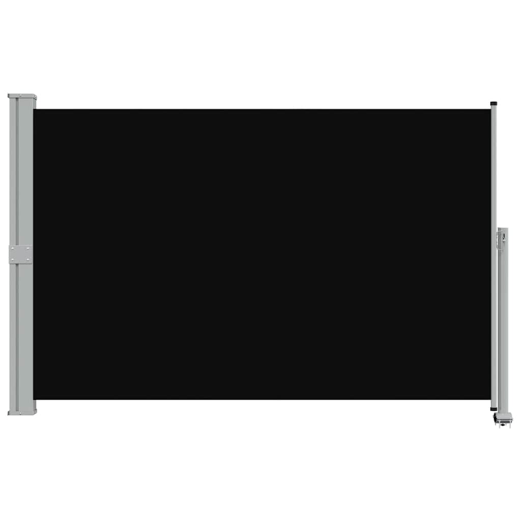 Uvlačiva bočna tenda za terasu 160 x 300 cm crna
