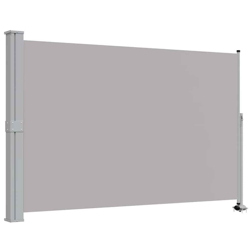 Uvlačiva bočna tenda za terasu 160 x 300 cm siva