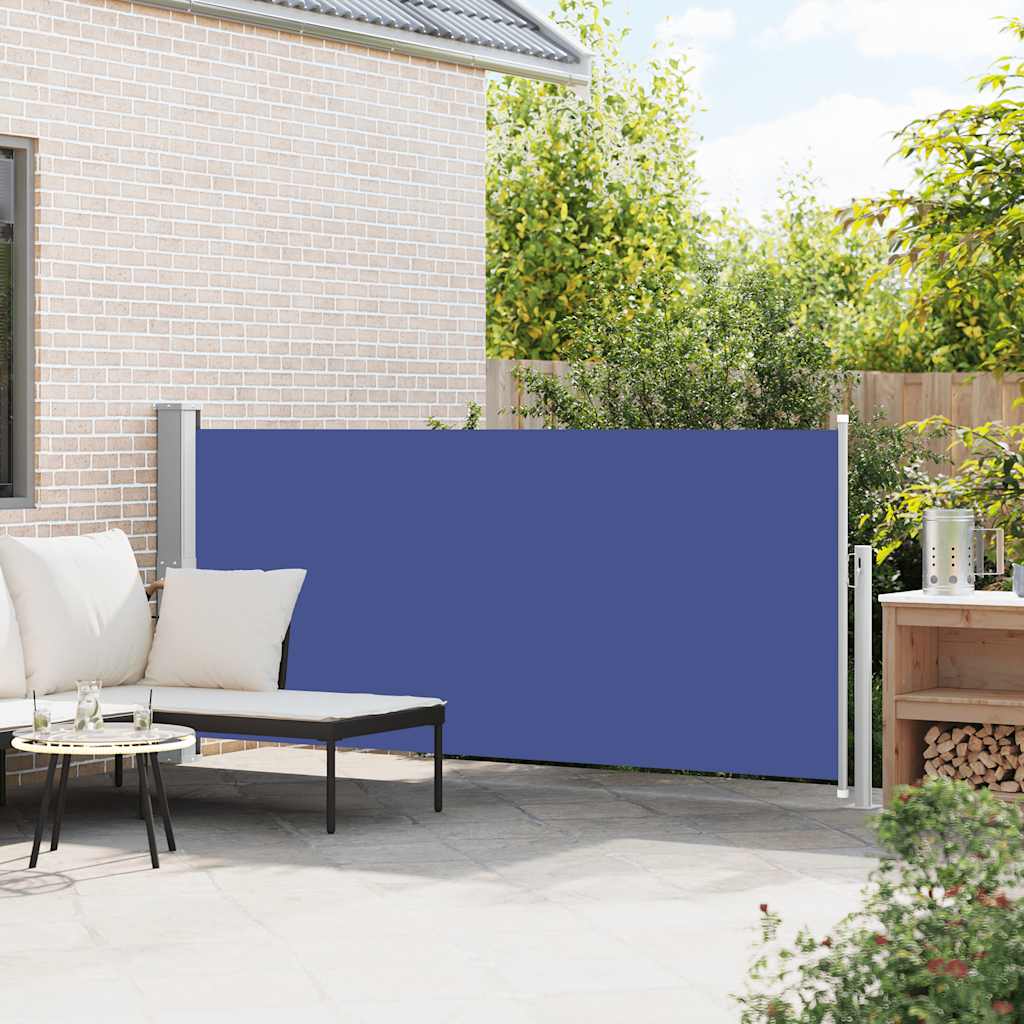 Uvlačiva bočna tenda 140 x 300 cm plava