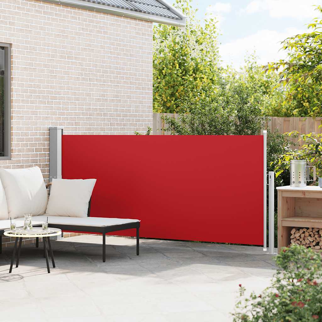 Uvlačiva bočna tenda 140 x 300 cm crvena