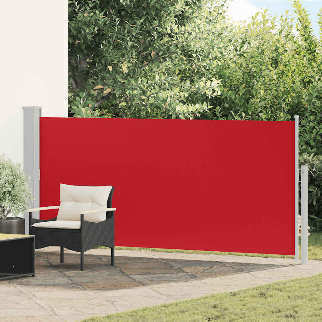 Uvlačiva bočna tenda 140 x 300 cm crvena
