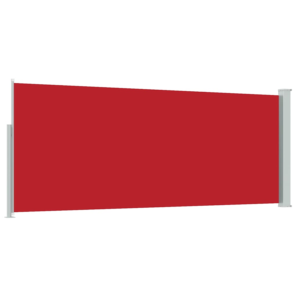 Uvlačiva bočna tenda 120 x 300 cm crvena