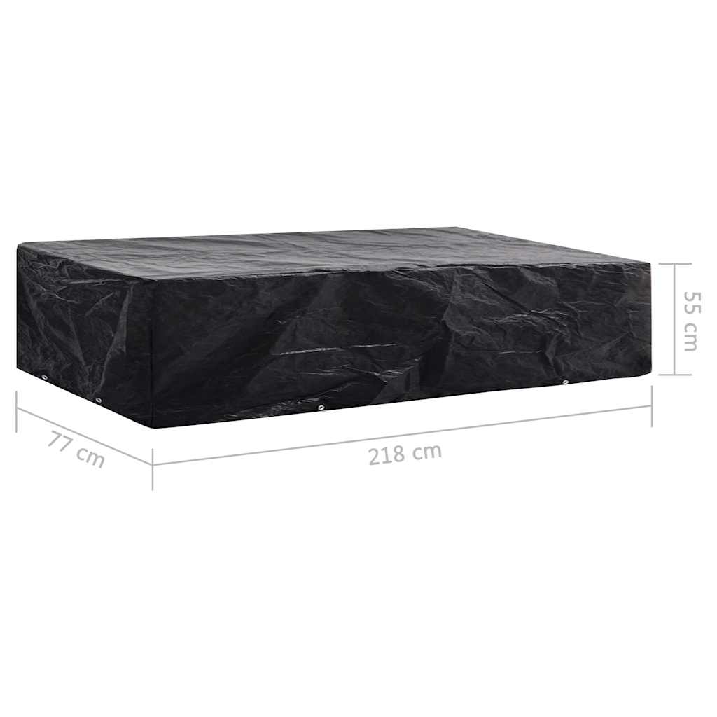 Navlaka za vrtnu ležaljku s 8 ušica 218 x 77 x 55 cm