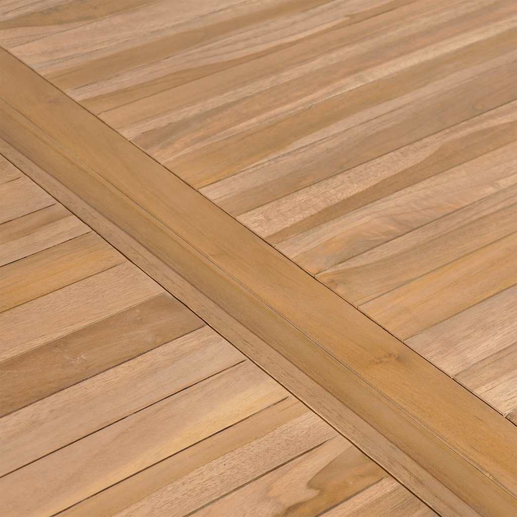 Vrtni stol 150 x 90 x 77 cm od masivne tikovine