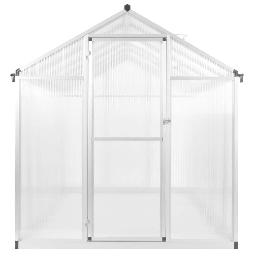 Staklenik od aluminija 421 x 190 x 195 cm 15,6 m³