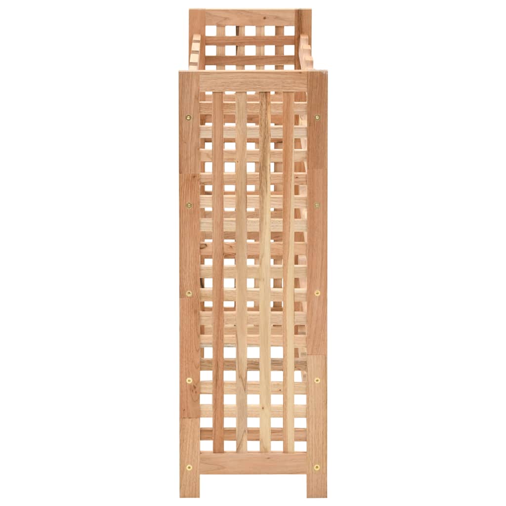 Stalak za vino za 25 boca od masivne orahovine 63 x 25 x 73 cm