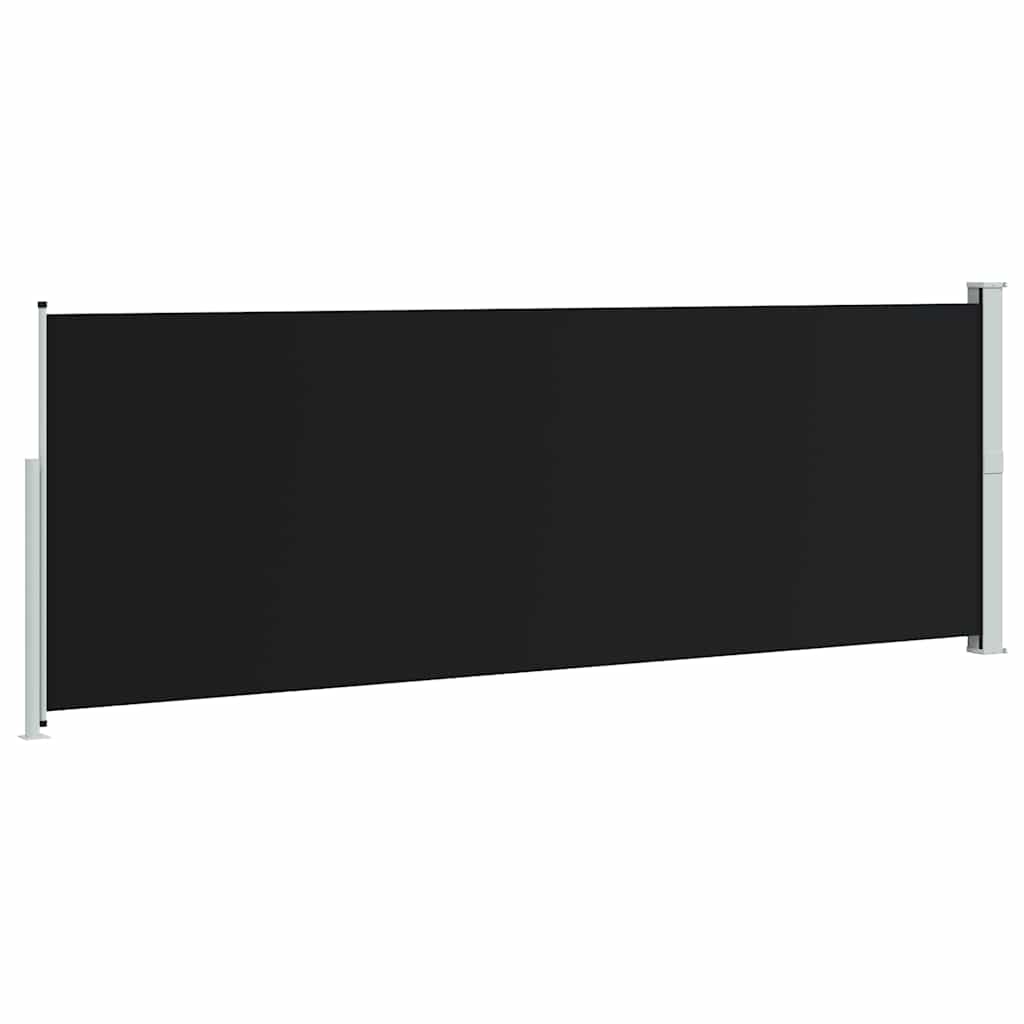 Uvlačiva bočna tenda 160 x 500 cm crna