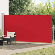 Uvlačiva bočna tenda 160 x 500 cm crvena