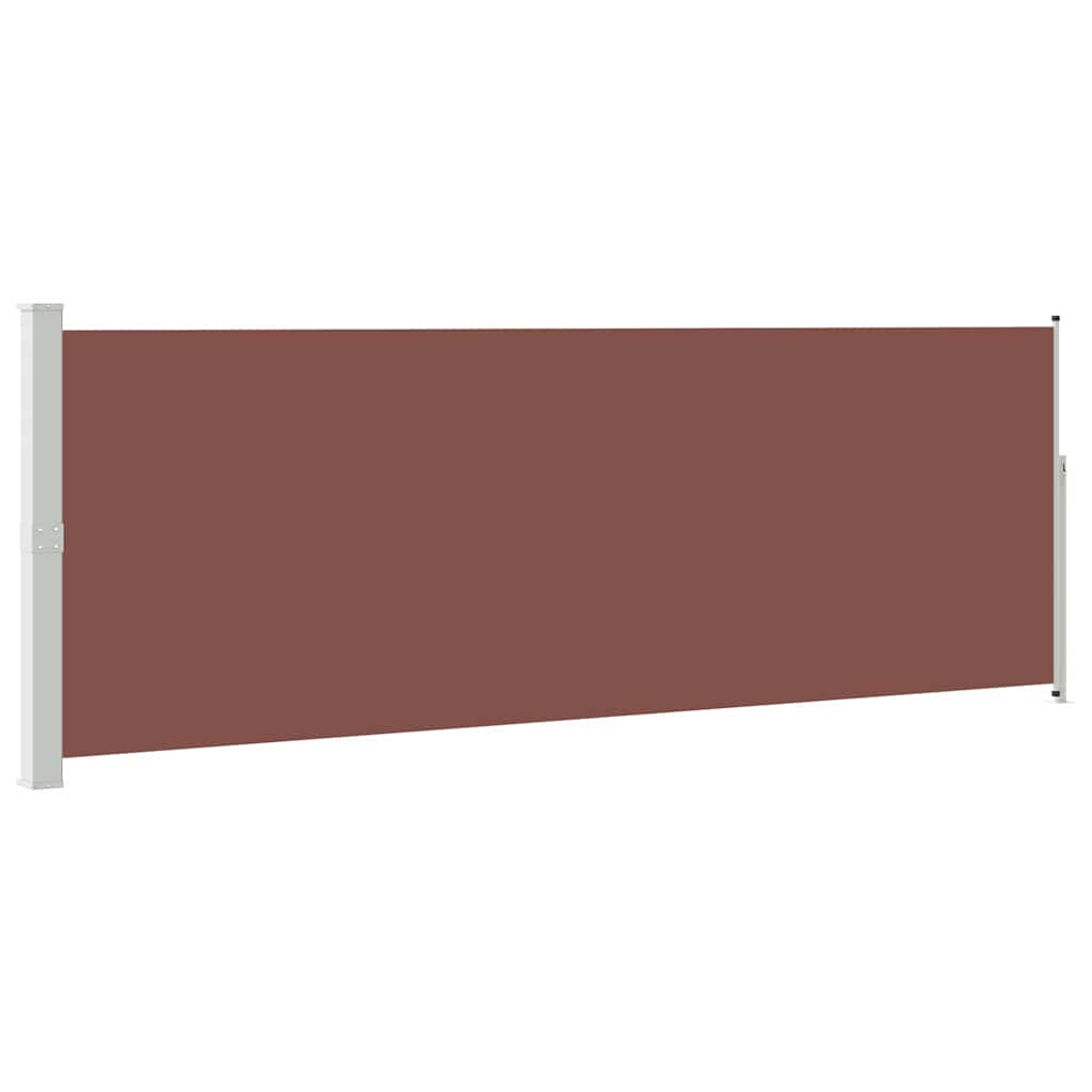 Uvlačiva bočna tenda 160 x 500 cm smeđa