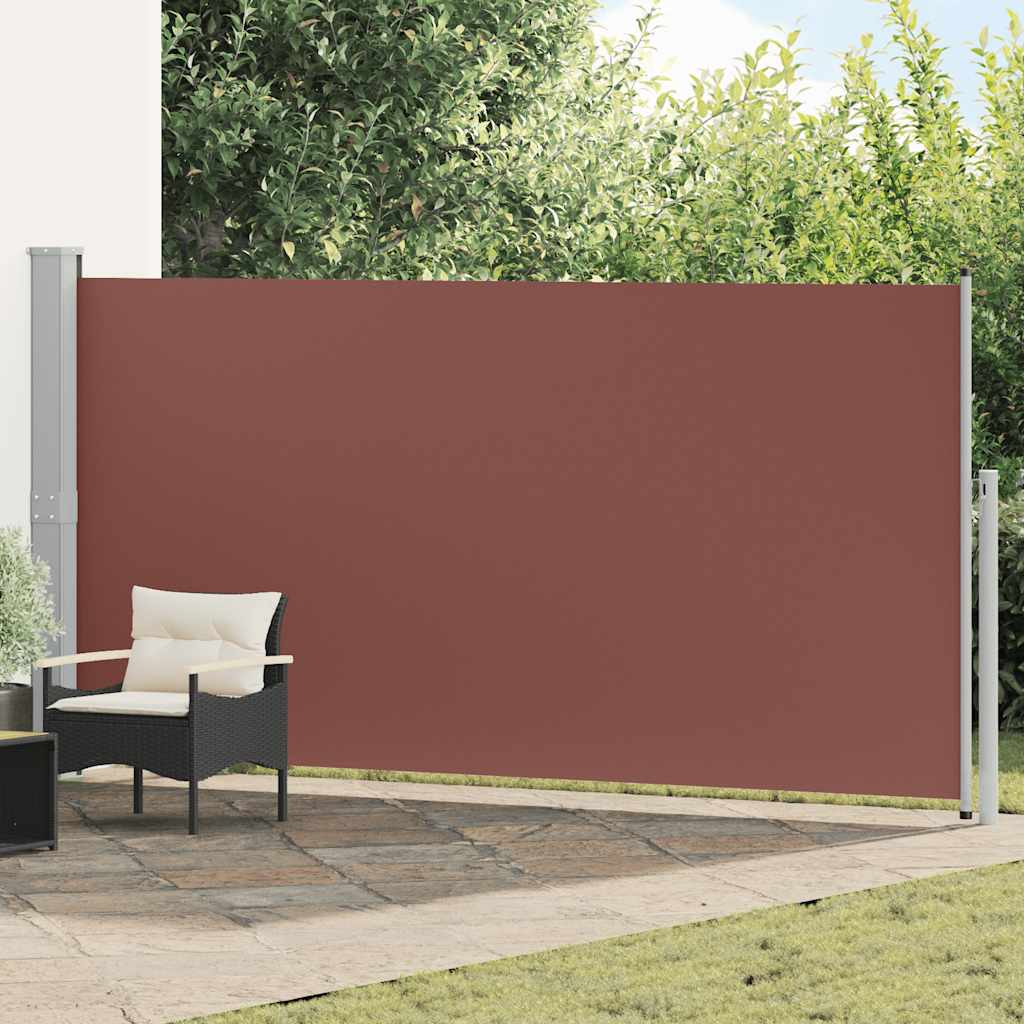 Uvlačiva bočna tenda 160 x 500 cm smeđa