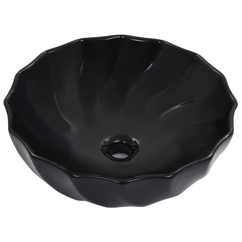 Umivaonik 46 x 17 cm keramički crni