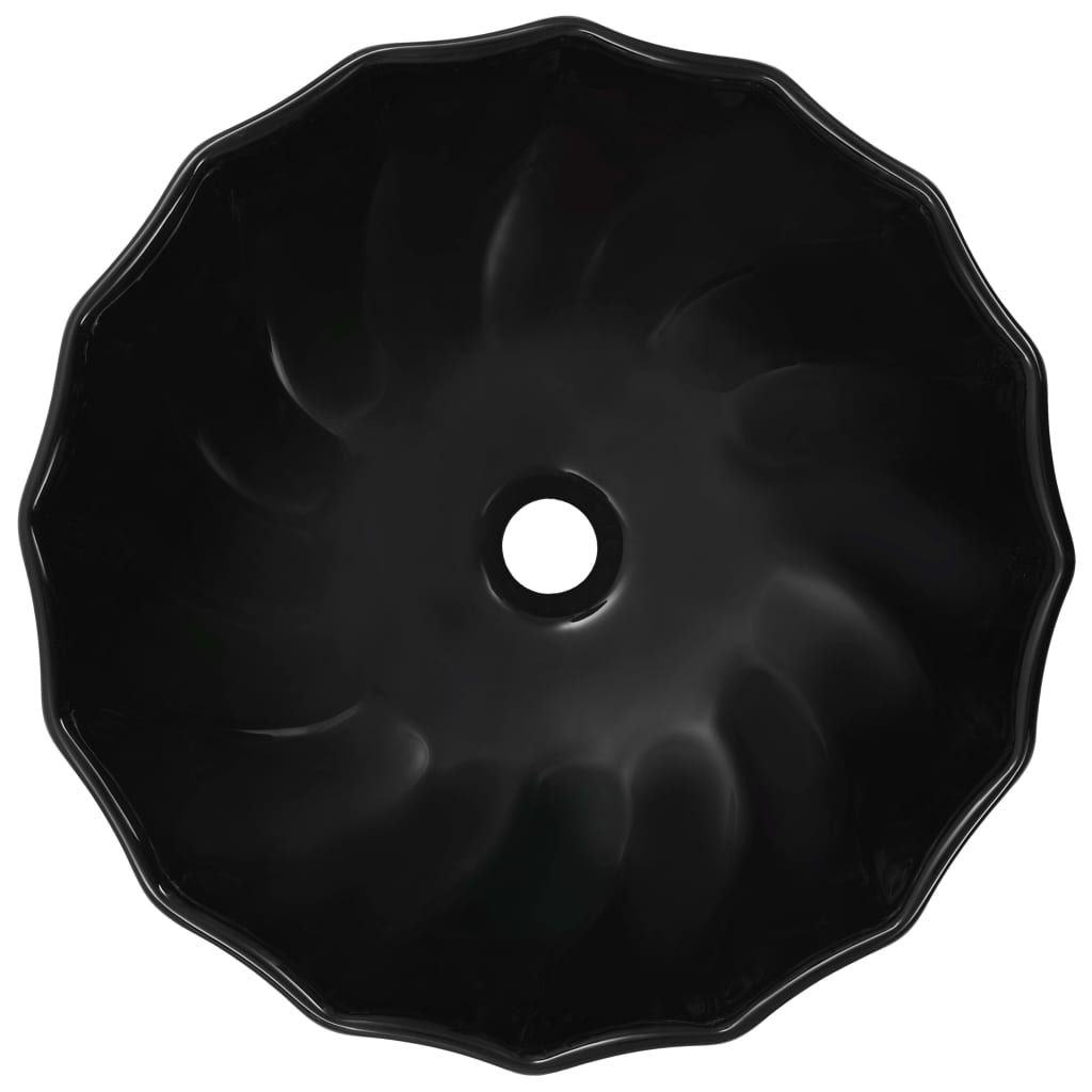 Umivaonik 46 x 17 cm keramički crni