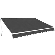 Sklopiva tenda na ručno upravljanje 350 cm antracit