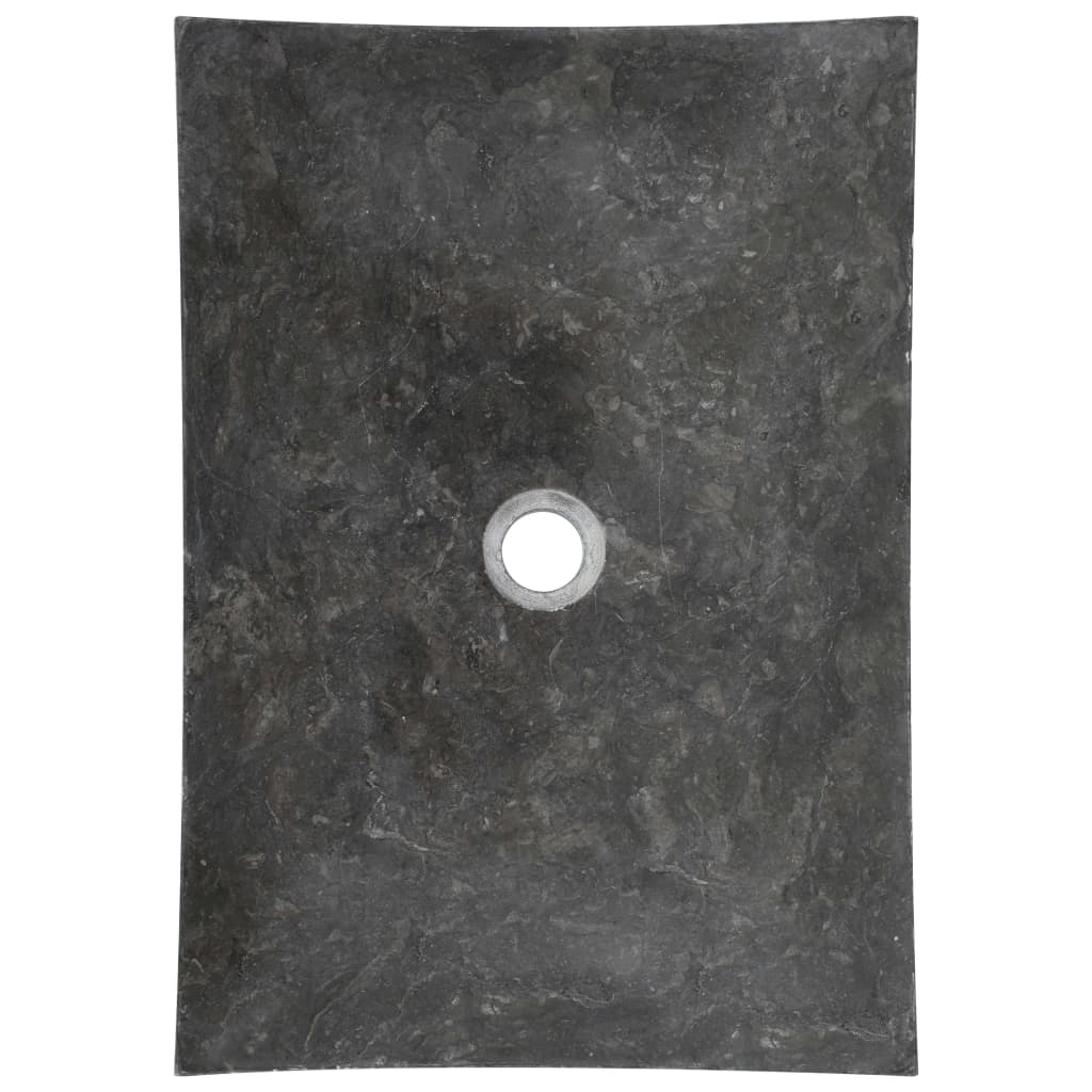 Umivaonik 50 x 35 x 12 cm mramorni crni