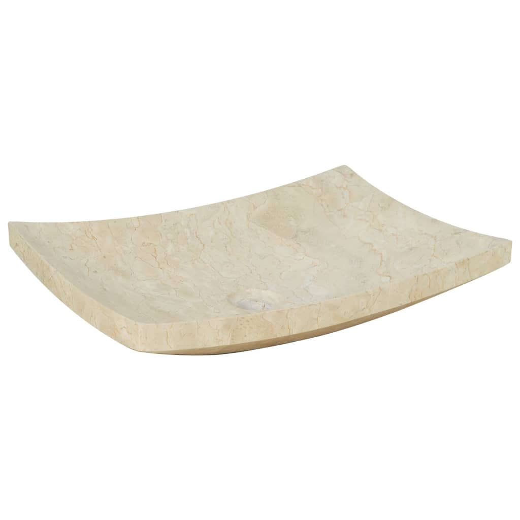 Umivaonik 50 x 35 x 12 cm mramorni krem