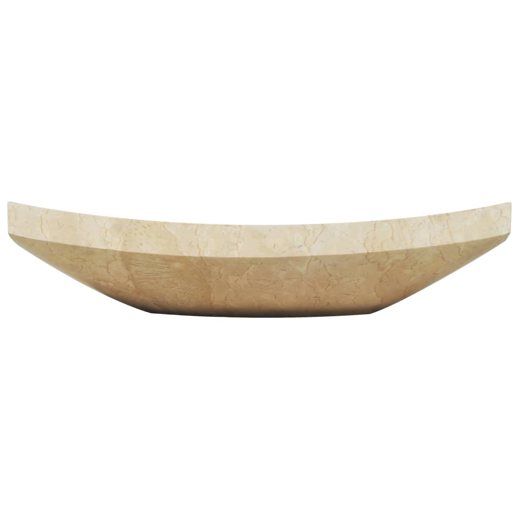 Umivaonik 50 x 35 x 12 cm mramorni krem