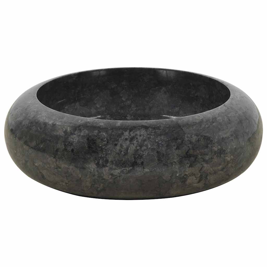 Umivaonik 40 x 12 cm mramorni crni