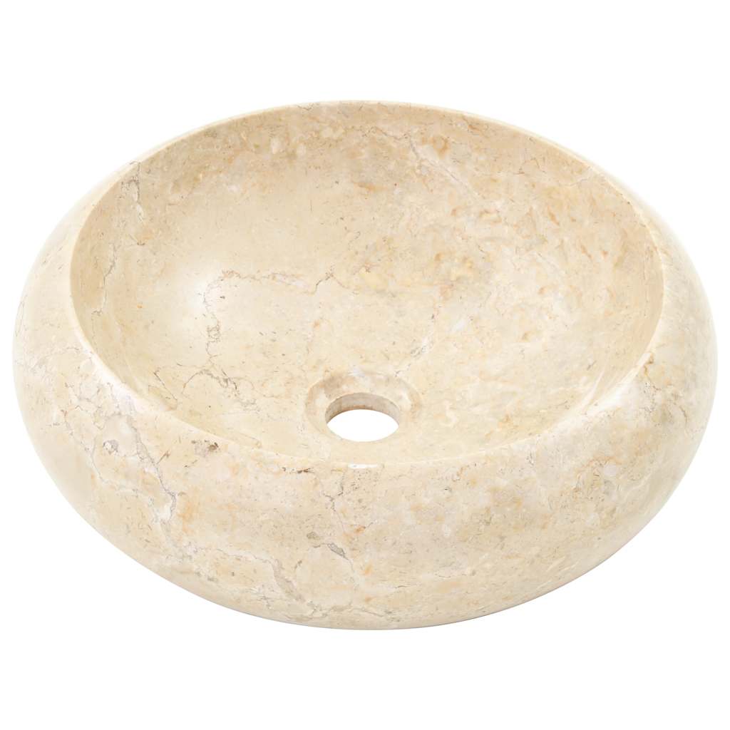Umivaonik 40 x 12 cm mramorni krem