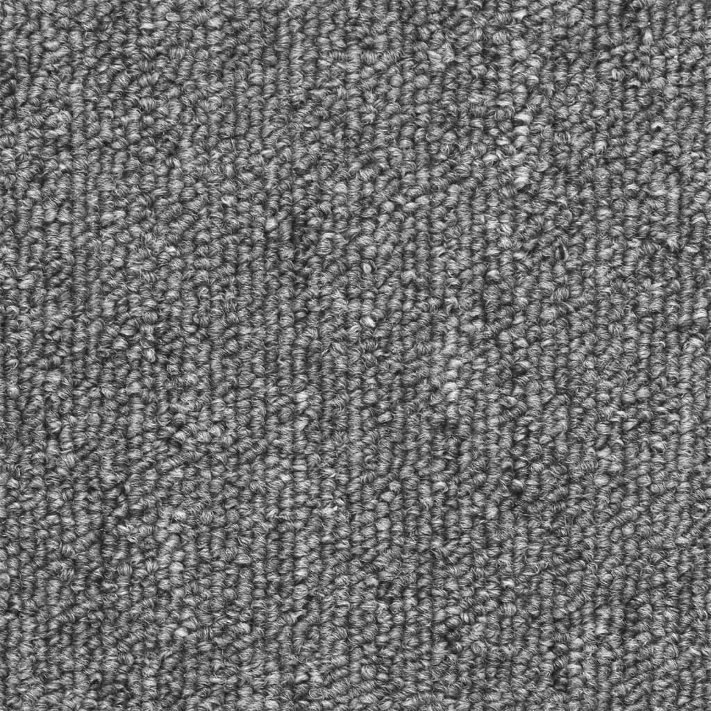 Prostirke za stepenice 15 kom 56x17x3 cm tamno sive poluokrugle