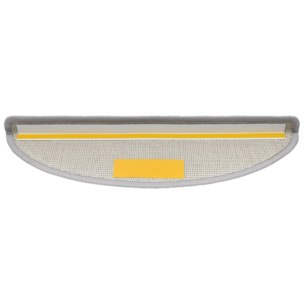 Otirači za stepenice 15 kom svijetlosivi 56 x 17 x 3 cm