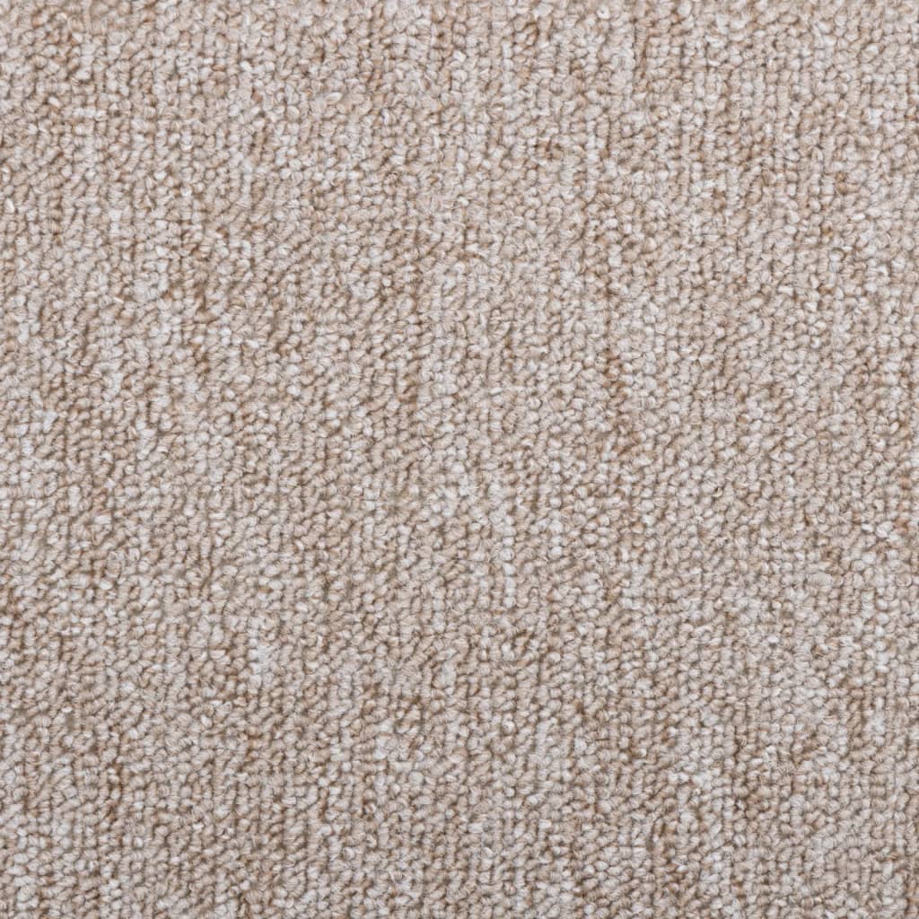Prostirke za stepenice 15 kom 65x24x4 cm svijetlosmeđe poluokrugle velike